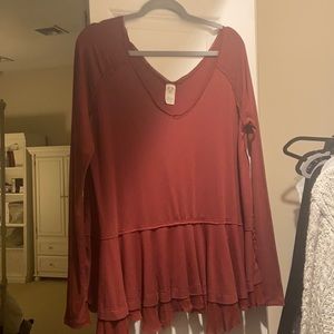 Free People Tunic (Red/Rust)
